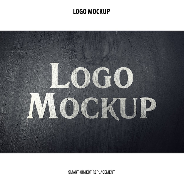 Free PSD logo mockup