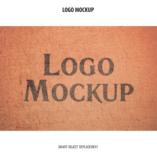 Free PSD logo mockup