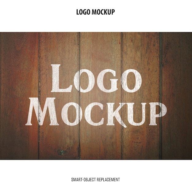 Free PSD logo mockup