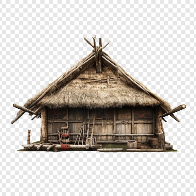 Longhouse isolated on transparent background