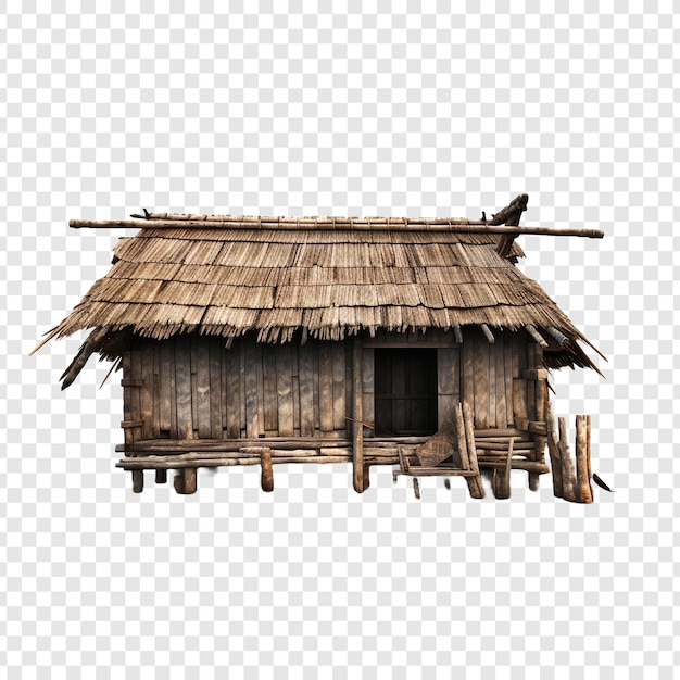 Free PSD longhouse isolated on transparent background