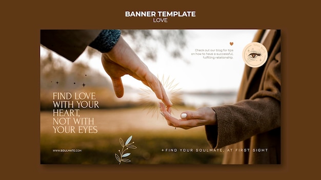 Free PSD lovely couple banner template