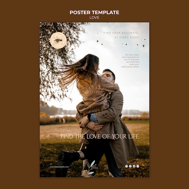 Lovely couple print template