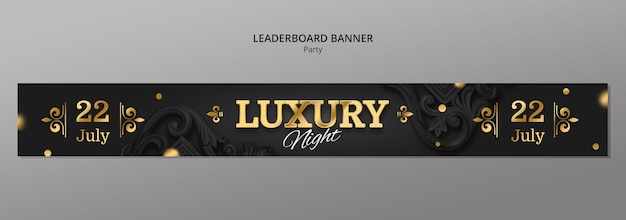 Free PSD luxurious party  template design