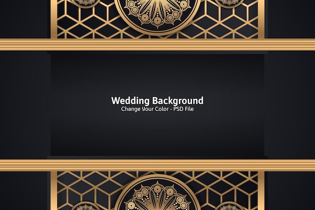 Free PSD luxury mandala background concept design