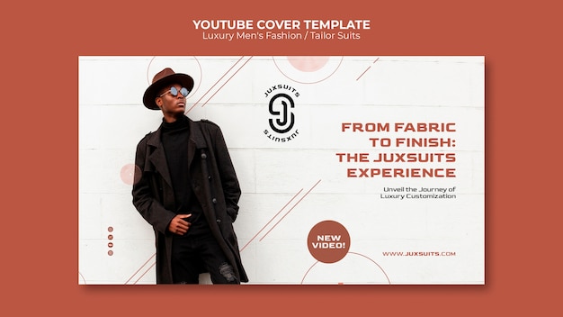 Free PSD luxury men's fashion template design