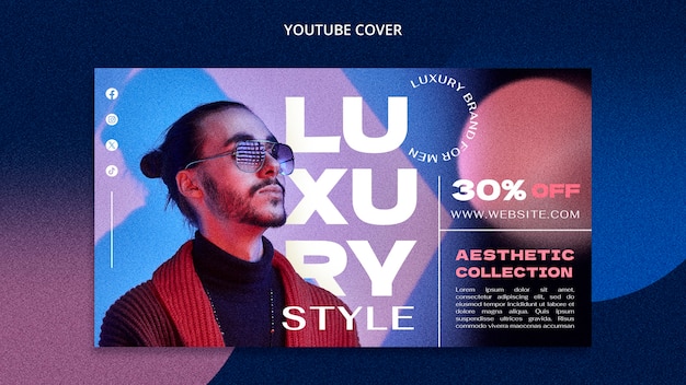 Free PSD luxury men’s fashion template design