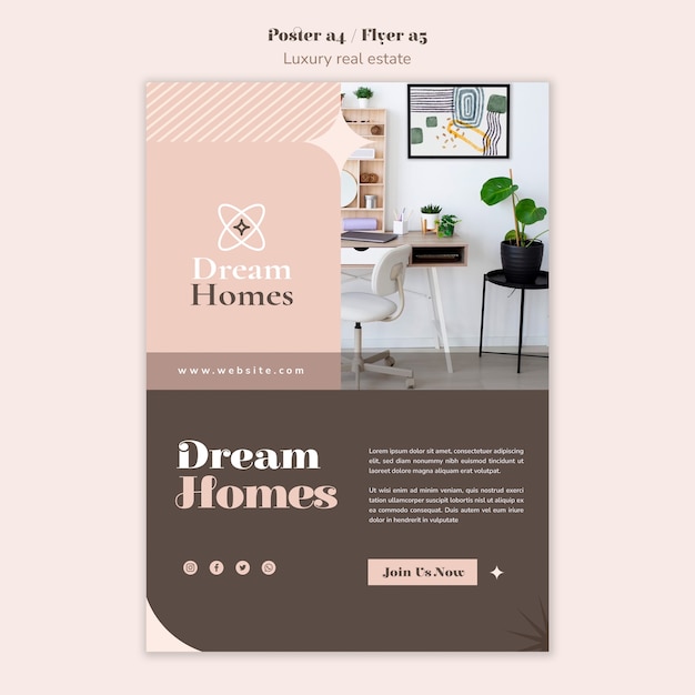 Free PSD luxury real estate template design