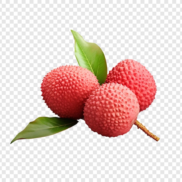 Free PSD lychee isolated on transparent background