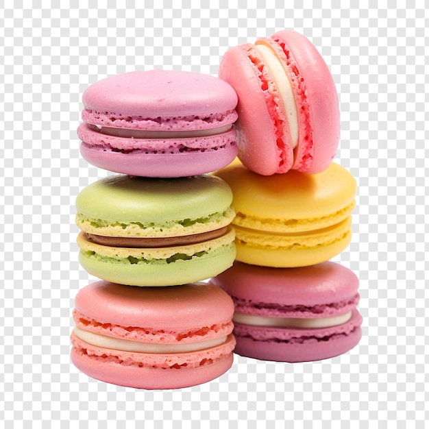 Free PSD macaroon isolated on transparent background