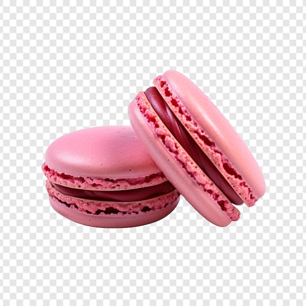 Free PSD macaroon isolated on transparent background