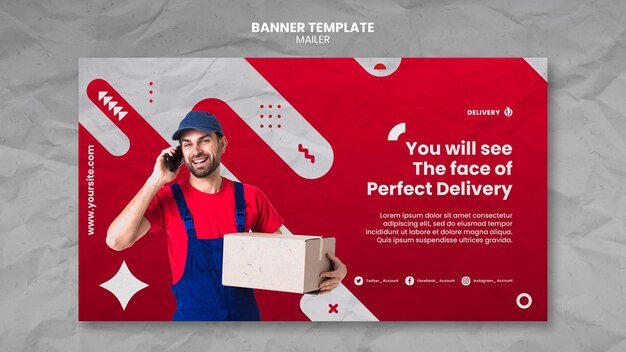 Mailer banner template design