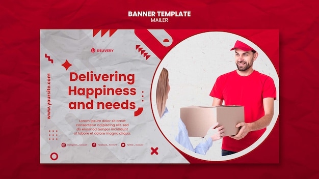 Mailer banner template design