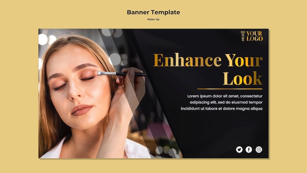 Make up banner template