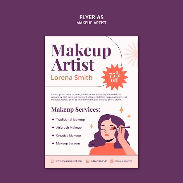 Makeup template design