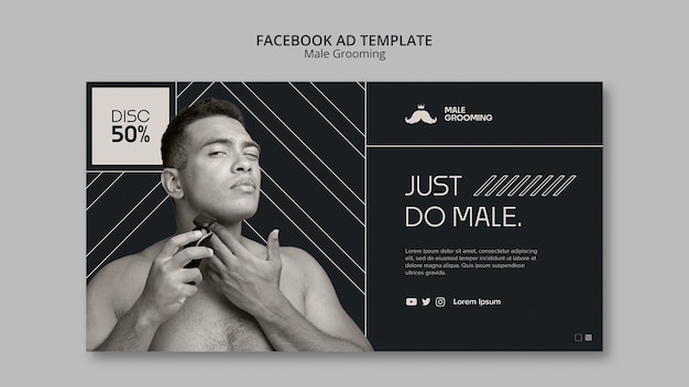 Male grooming template design