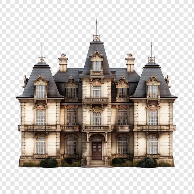 Free PSD manor house isolated on transparent background