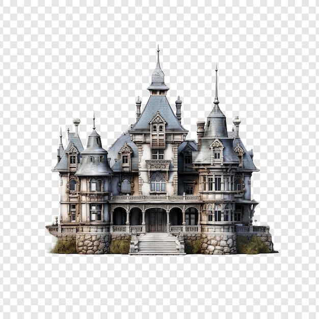 Free PSD manor house isolated on transparent background