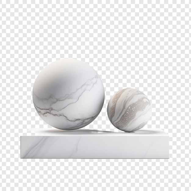 Free PSD marble isolated on transparent background