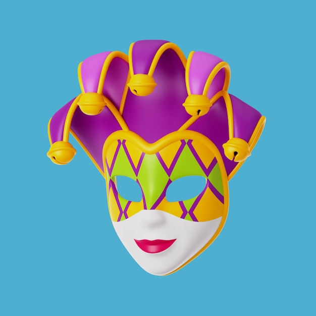 Free PSD mardi gras icon rendering