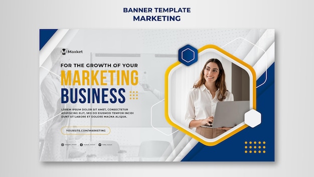 Marketing business banner template