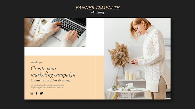 Marketing campaign banner template