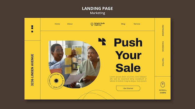 Free PSD marketing concept web templates