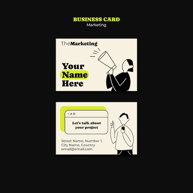 Marketing strategy  business card