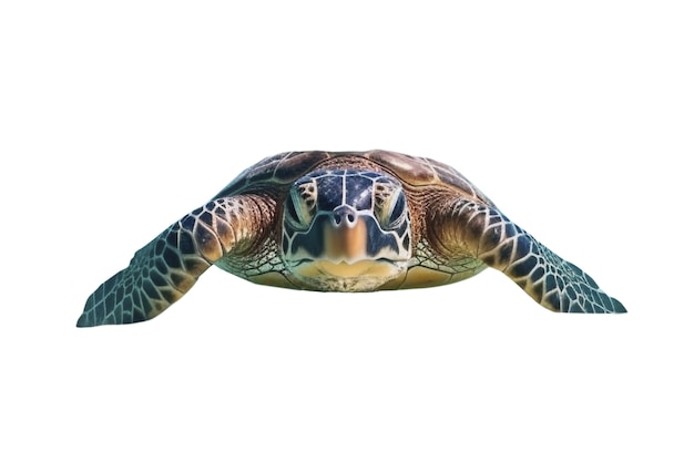 Free PSD marvelous turtle swimming