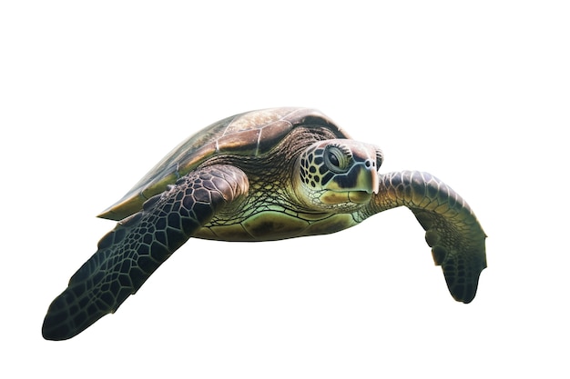 Free PSD marvelous turtle swimming