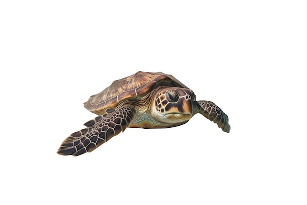 Free PSD marvelous turtle swimming