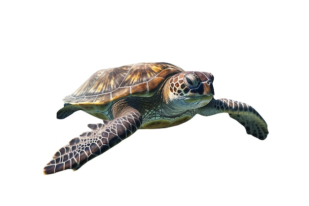 Free PSD marvelous turtle swimming