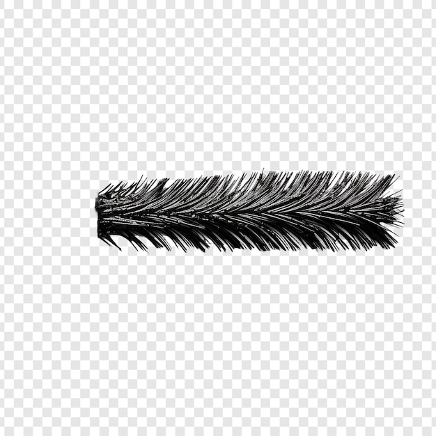 Free PSD mascara brush mark isolated on transparent background