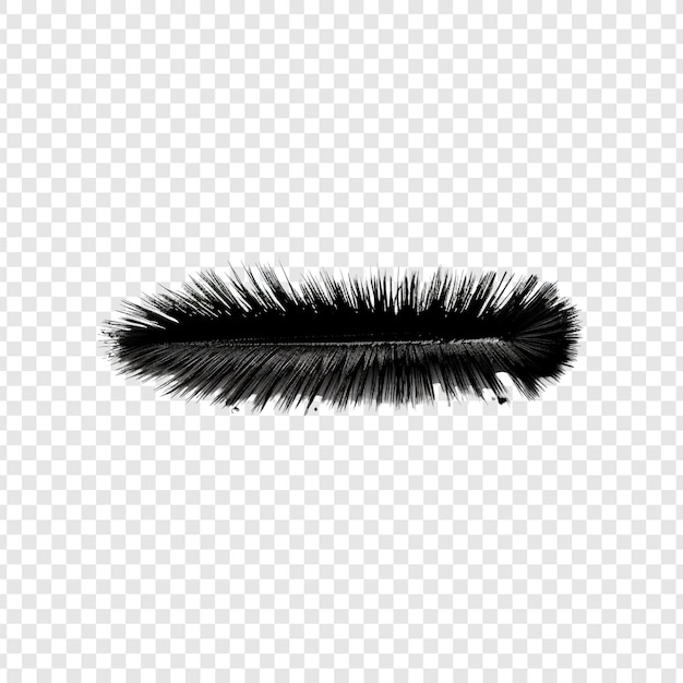 Free PSD mascara brush mark isolated on transparent background