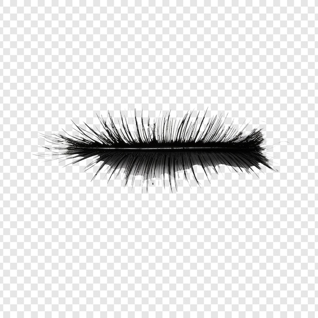 Free PSD mascara brush mark isolated on transparent background