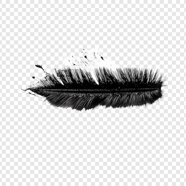 Free PSD mascara brush mark isolated on transparent background