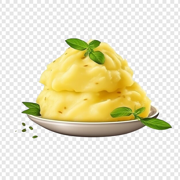 Free PSD mashed potato isolated on transparent background