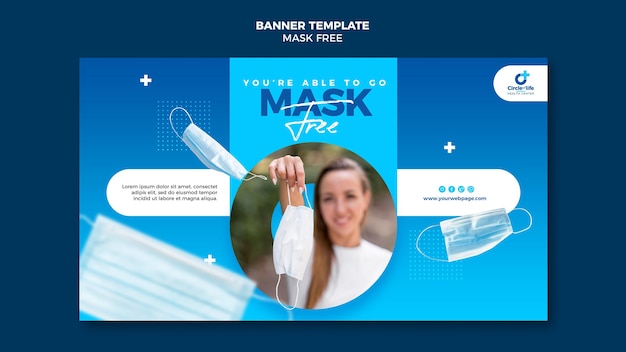 Free PSD mask free banner template