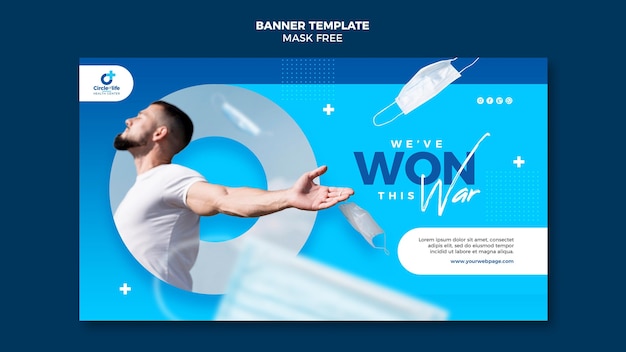 Free PSD mask free banner template