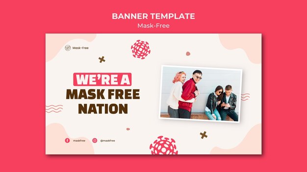 Mask-free banner template