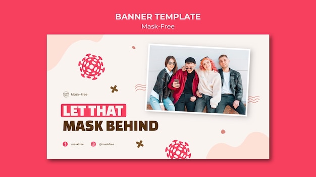 Mask-free banner template