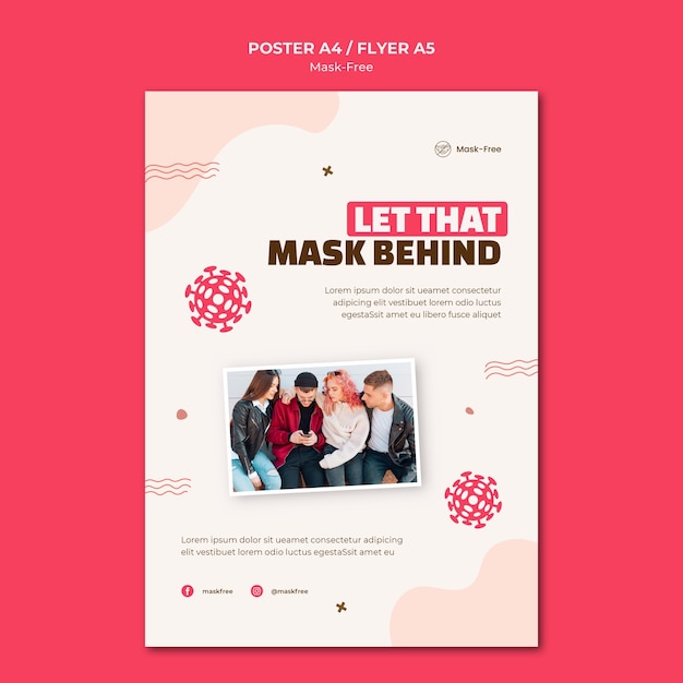 Mask-free print template