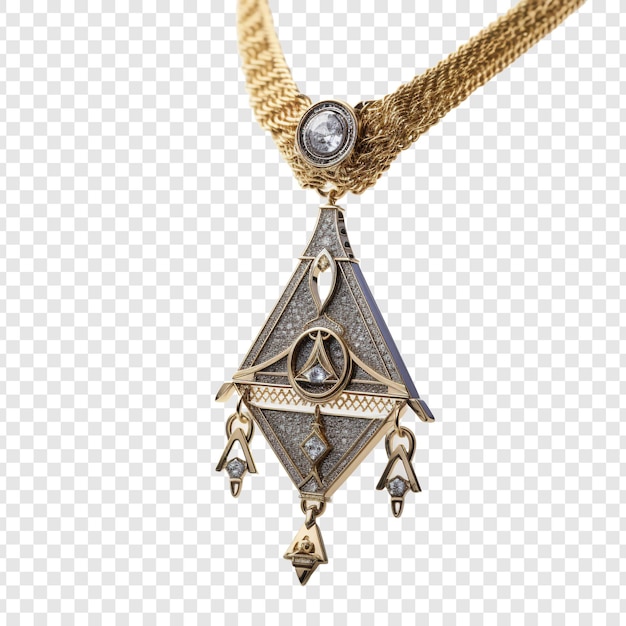 Free PSD masonic sash komboloi jewellery isolated on transparent background