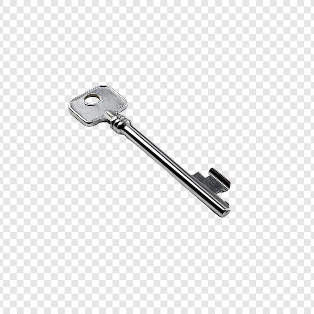 Free PSD material key isolated on transparent background