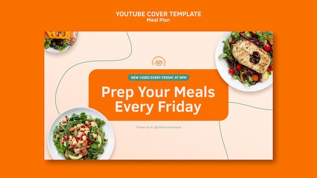 Meal plans youtube cover template