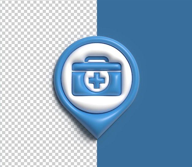 Medical 3D icon Design Element Transparent Psd File