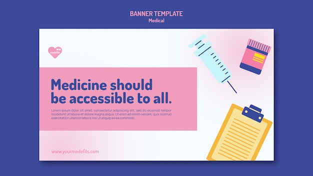 Medical banner template