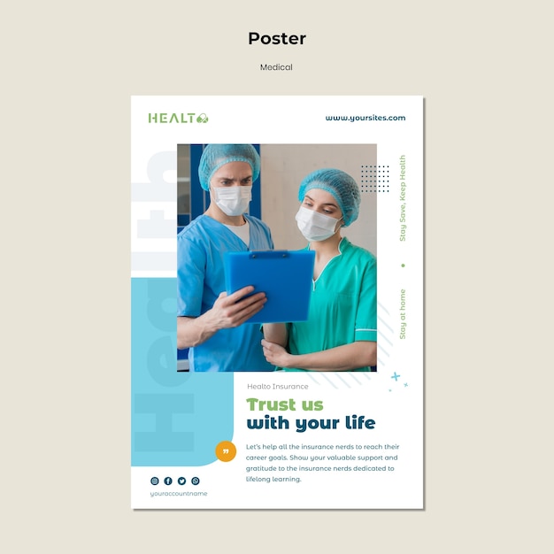 Medical poster template