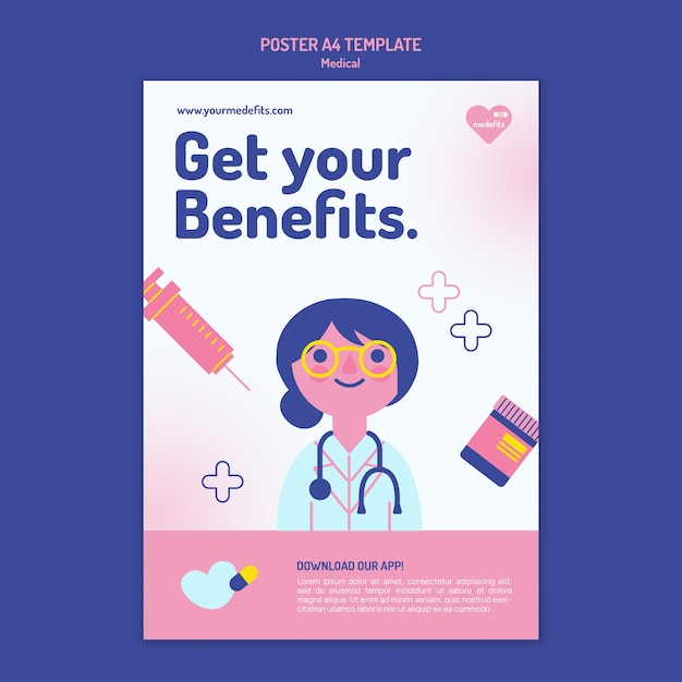 Medical poster template