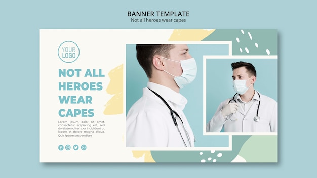 Medical professional banner template